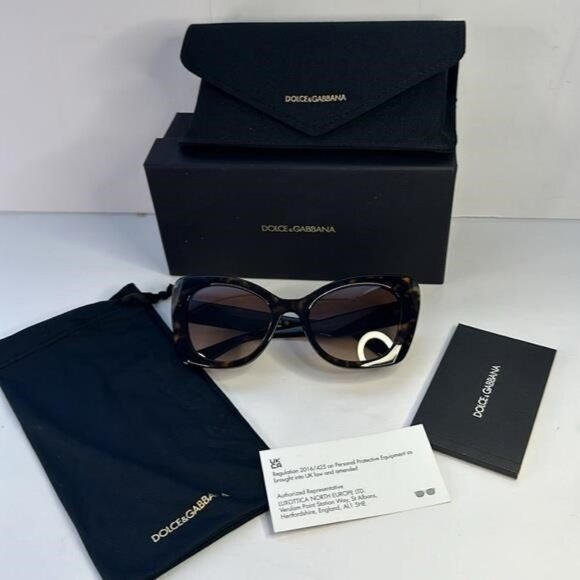 New Authentic Dolce & Gabbana DG 4405 502/13 tortoise Sunglasses main image 5